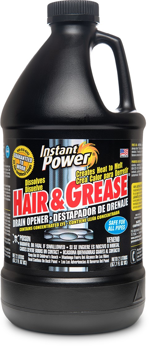 Hair Grease Drain Opener Instant Power, What Dissolves Hair In Bathtub Drain